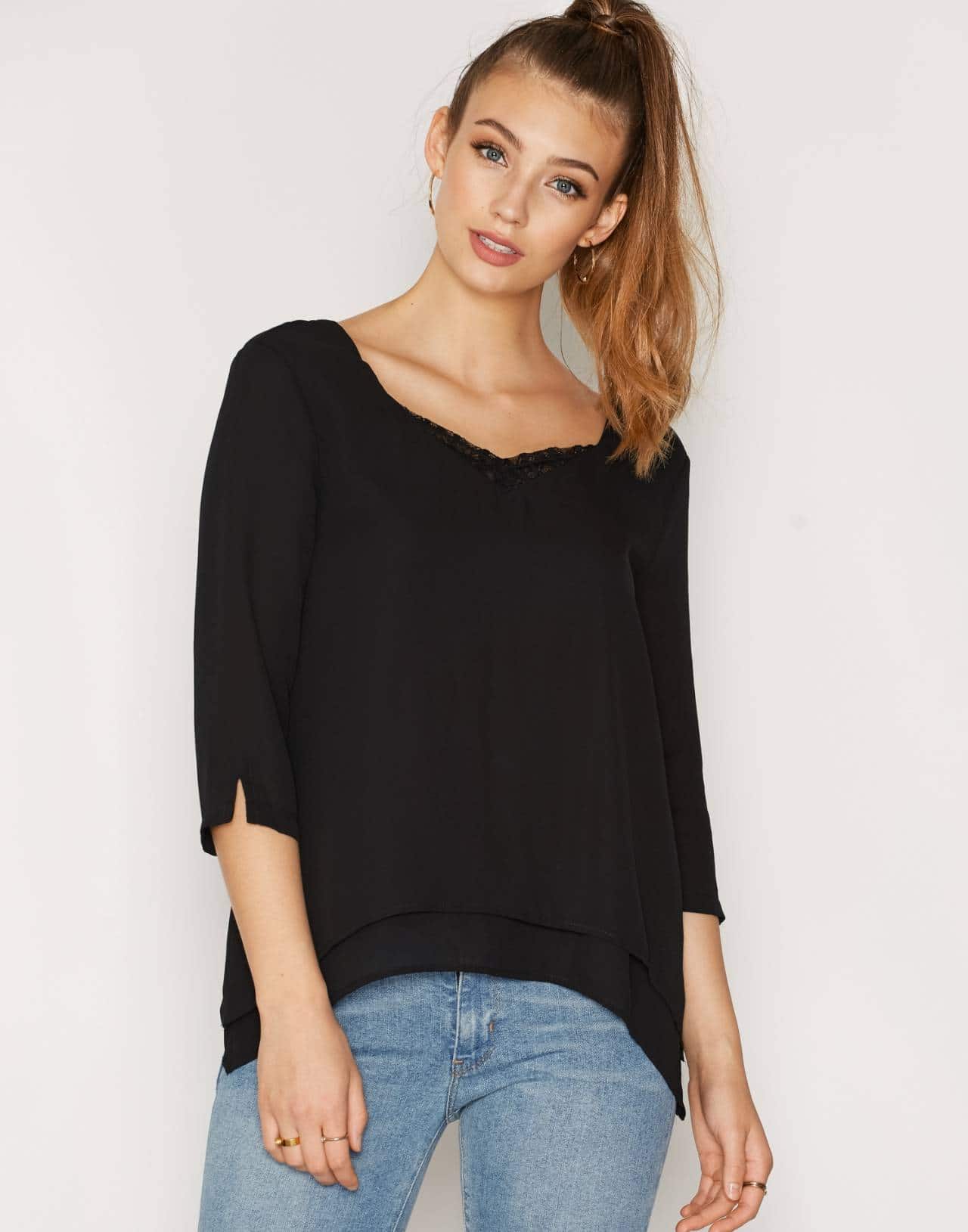 OBJELEA LACE 3/4 TOP EX HS